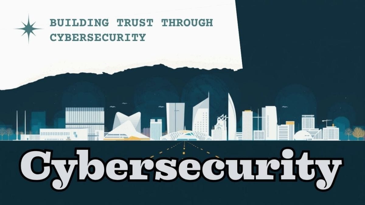 Cybersecurity and digital trust graphic